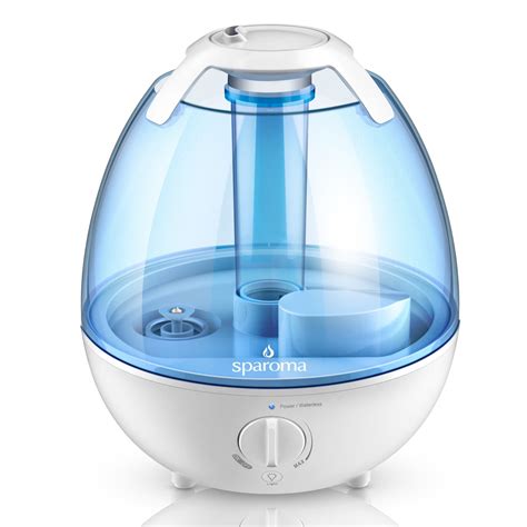 HOTLIFE Portable Mini Humidifier, Small Cool Mist Plant Humidifiers, Rechargeable Personal Desktop Humidifier for Bedroom, Office, Nursery, Travel with Night Light,Auto Shut-Off,3 Filter (350ml,White) 8. . Amazon prime humidifier